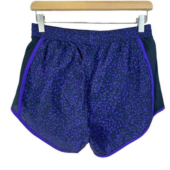 Under Armour Black and Purple Loose Fly By Running Shorts Workout Size M - Picture 2 of 2